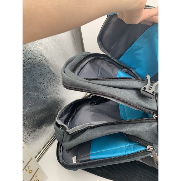 Duslang 17" Travel Laptop Backpack Water Resistant Phone USB Charger Anti-Theft - Picture 8 of 9